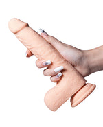 Luis App Controlled Realistic Thrusting Dildo Vibrator w/Clit Licker - Ivory