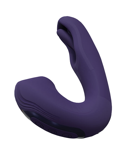 Shots Vive Yuna Dual Action Airwave Vibrator &amp; G-Spot Stimulator - Purple