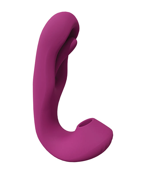 Shots Vive Yuna Dual Action Airwave Vibrator &amp; G-Spot Stimulator - Pink