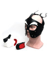 665 Playful Pup Hood - O/S Red/White/White
