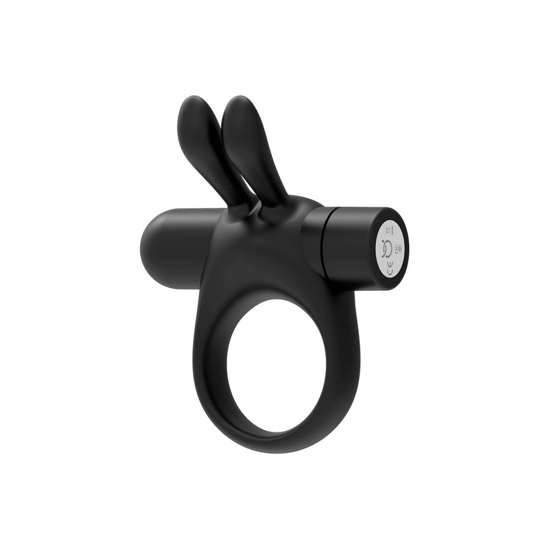 FORTO Vibrating Bunny C-Ring - Black