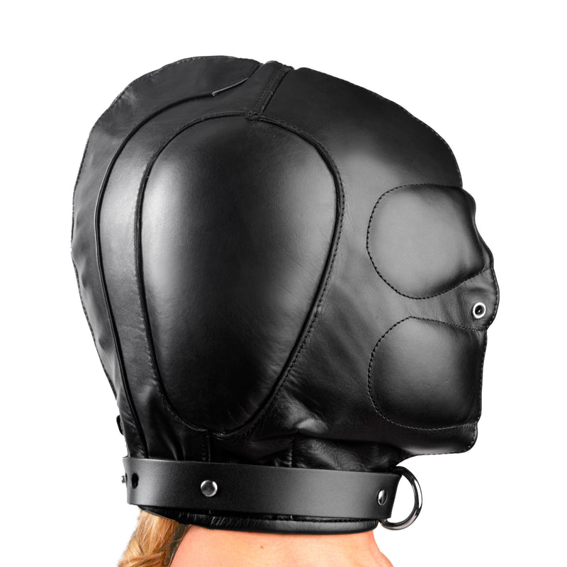 Padded Leather Hood - MediumLarge