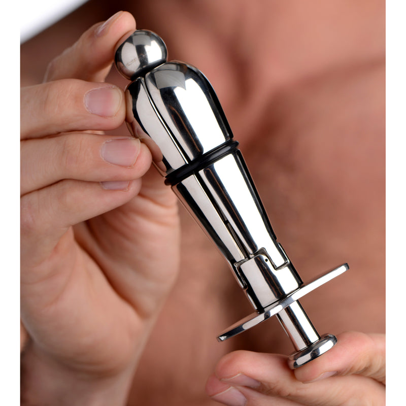 Stainless Steel Locking Anal Plug