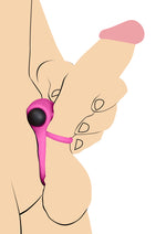 Remote Control 28X Vibrating Cock Ring and Bullet - Pink