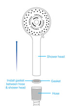 Shower Head with Silicone Enema Nozzle