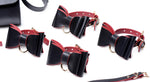 Black and Red Bow Bondage Set with Carry Case