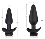 Small Vibrating Anal Plug with Interchangeable Fox Tail - Rainbow