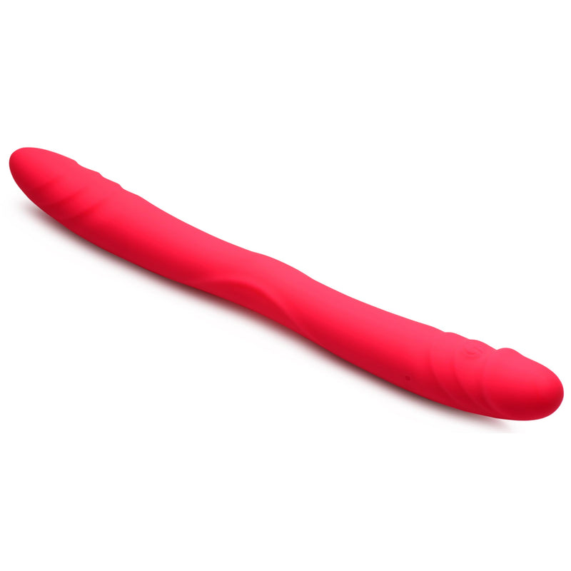 7X Double Down Silicone Double Dildo with Remote