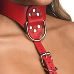 Red Female Chest Harness- Small/Medium