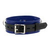 Strict Leather Deluxe Locking Collar - Blue and Black